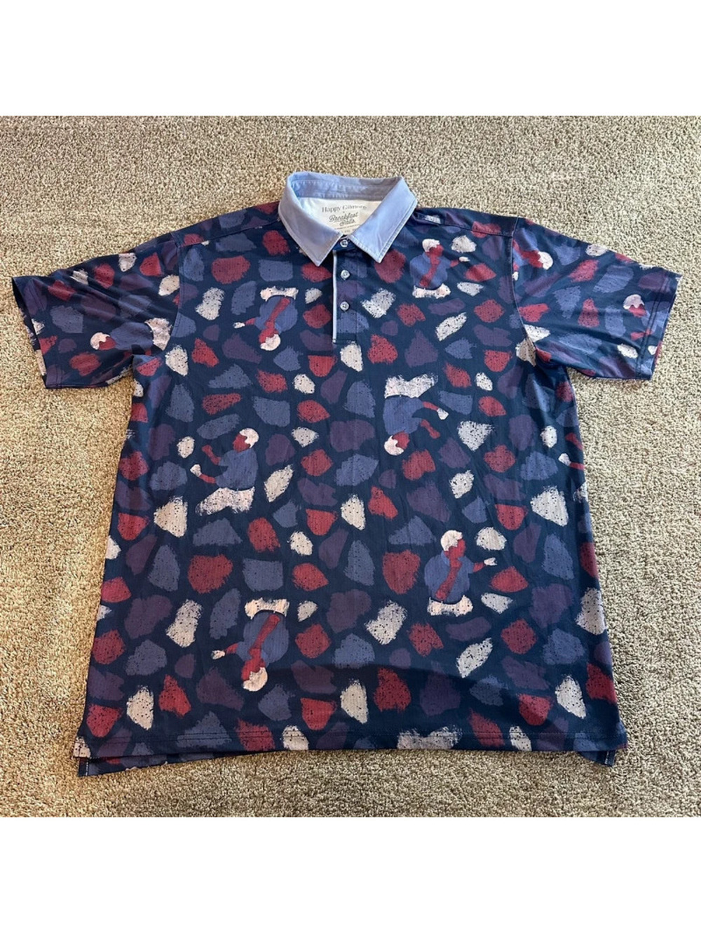 Rsvlts Happy Gilmore L Breakfast Balls Men’s All-Day Polo Purple Price Is Wrong